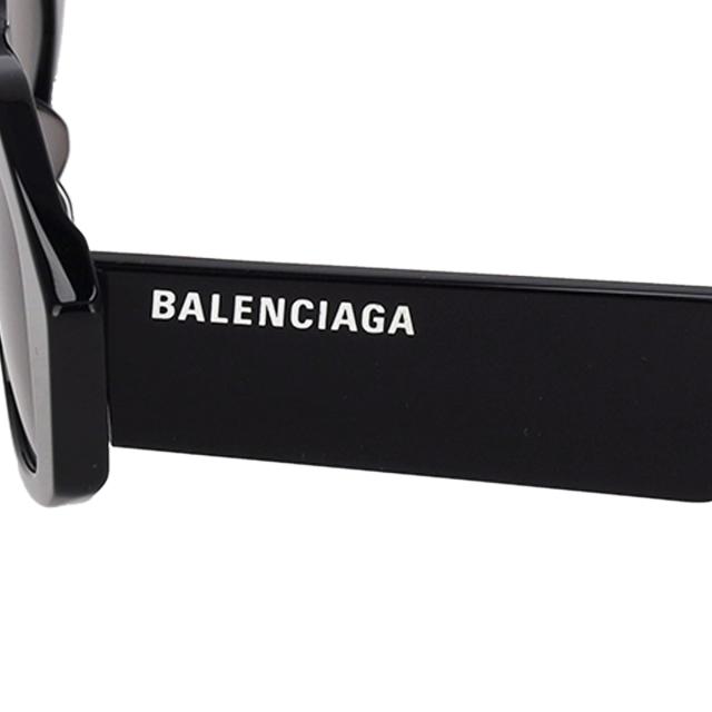 バレンシアガ BALENCIAGA サングラス アイウェア UVカット フォックス BB0106S-001 レディース ブラック+グレー 紫外線対策 サングラス_6