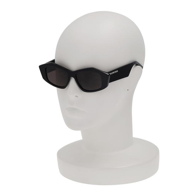 バレンシアガ BALENCIAGA サングラス アイウェア UVカット フォックス BB0106S-001 レディース ブラック+グレー 紫外線対策 サングラス_7