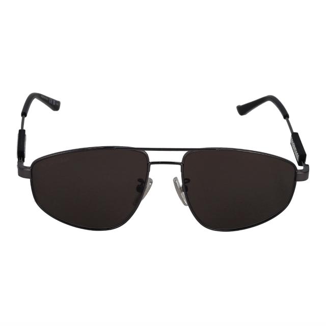 バレンシアガ BALENCIAGA サングラス アイウェア UVカット ティアドロップ型 BB0115S-001 メンズ グレー 紫外線対策 サングラス ブランド_1