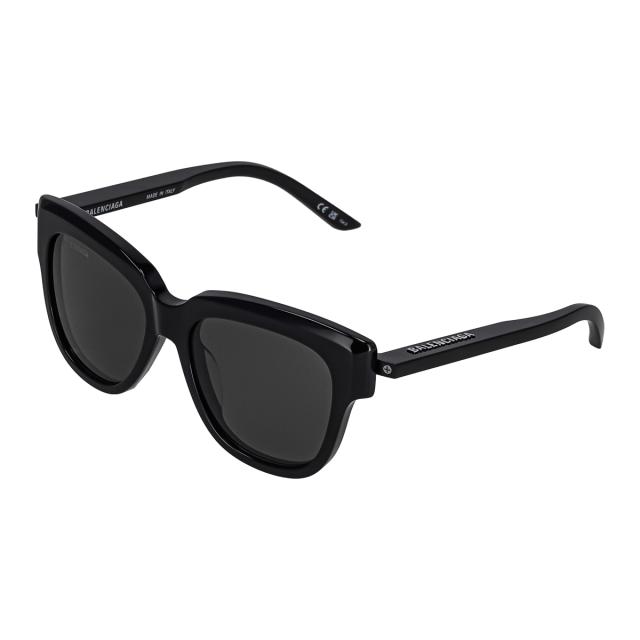 バレンシアガ BALENCIAGA サングラス アイウェア UVカット スクエア BB0160S-001 ブラック+グレー 紫外線対策 サングラス ブランド 人気