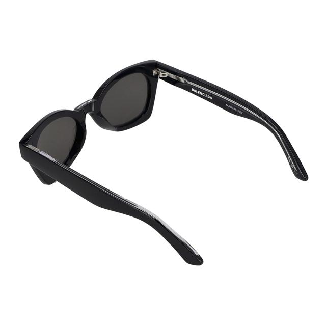 バレンシアガ BALENCIAGA サングラス アイウェア UVカット フォックス BB0230S-001 レディース ブラック+グレー 紫外線対策 サングラス_4