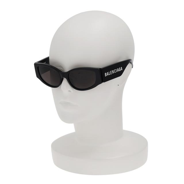 バレンシアガ BALENCIAGA サングラス アイウェア UVカット キャットアイ BB0258S-001 レディース ブラック+グレー 紫外線対策 サングラス バレンシアガ BALENCIAGA サングラス アイウェア UVカット キャット