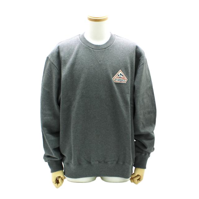 ピレネックス PYRENEX カットソー トレーナー スウェット HUS017 ARDESIA MARL GREY P0081 PHASE BRUSHED ユニセックス グレー ブランド