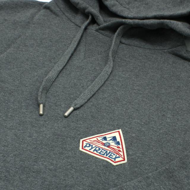 ピレネックス PYRENEX パーカー フディー スウェット HUS018 ARDESIA MARL GREY P0081 JOURNEY BRUSHED ユニセックス グレー ブランド お_2