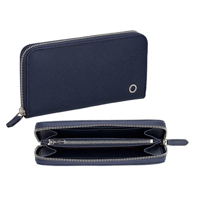 ブルガリ BVLGARI 財布 長財布 ラウンドファスナー長財布 小銭入れ付き 282588 ブルガリ・ブルガリ マン メンズ ネイビー 二つ折り長財布_1