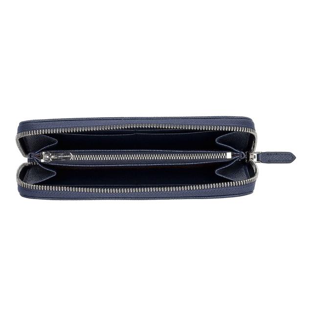 ブルガリ BVLGARI 財布 長財布 ラウンドファスナー長財布 小銭入れ付き 282588 ブルガリ・ブルガリ マン メンズ ネイビー 二つ折り長財布_3