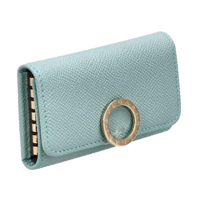 ブルガリ BVLGARI キーケース キーホルダー 287262 GLATU BB ブルガリ 6連キーケース レディース ターコイズブルー キーケース ブランド