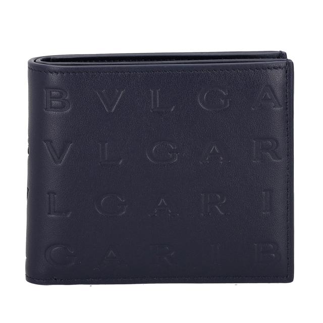 ブルガリ BVLGARI 財布 二つ折り財布 折りたたみ財布 小銭入れ付き 292913 ブルガリ インフィニートゥム メンズ ネイビー 財布 使いやす_2