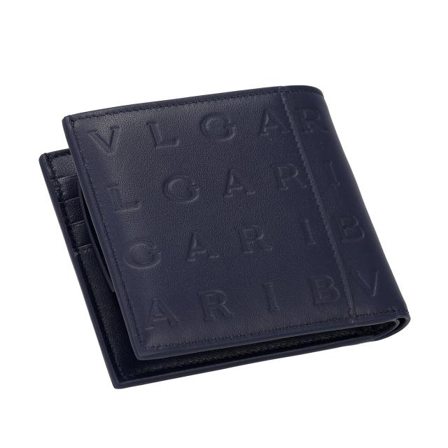 ブルガリ BVLGARI 財布 二つ折り財布 折りたたみ財布 小銭入れ付き 292913 ブルガリ インフィニートゥム メンズ ネイビー 財布 使いやす_3