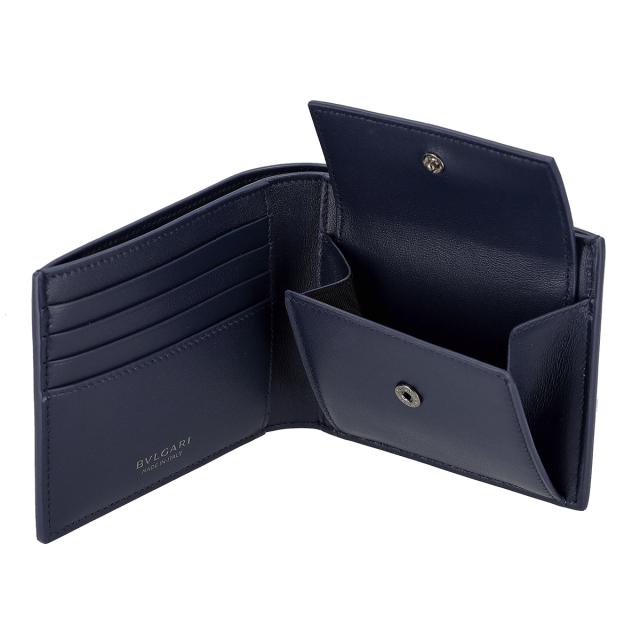 ブルガリ BVLGARI 財布 二つ折り財布 折りたたみ財布 小銭入れ付き 292913 ブルガリ インフィニートゥム メンズ ネイビー 財布 使いやす_5