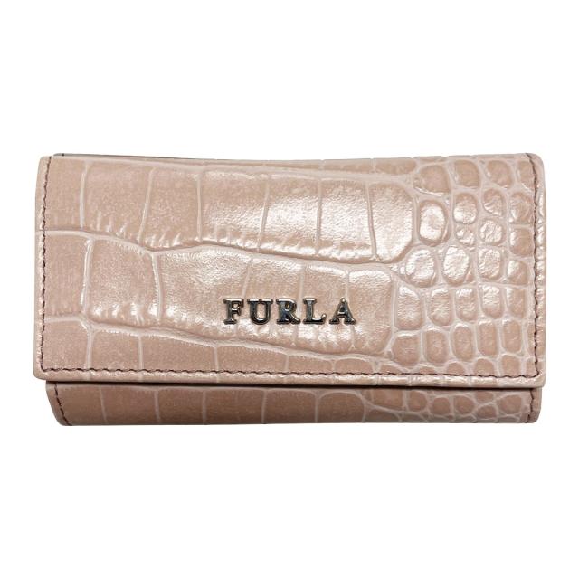 【※アウトレット※】フルラ FURLA キーケース クロコ型押し レザー 6連キーケース 00679696 レディース COS ピンク系 furla フルラ キー 20,088円