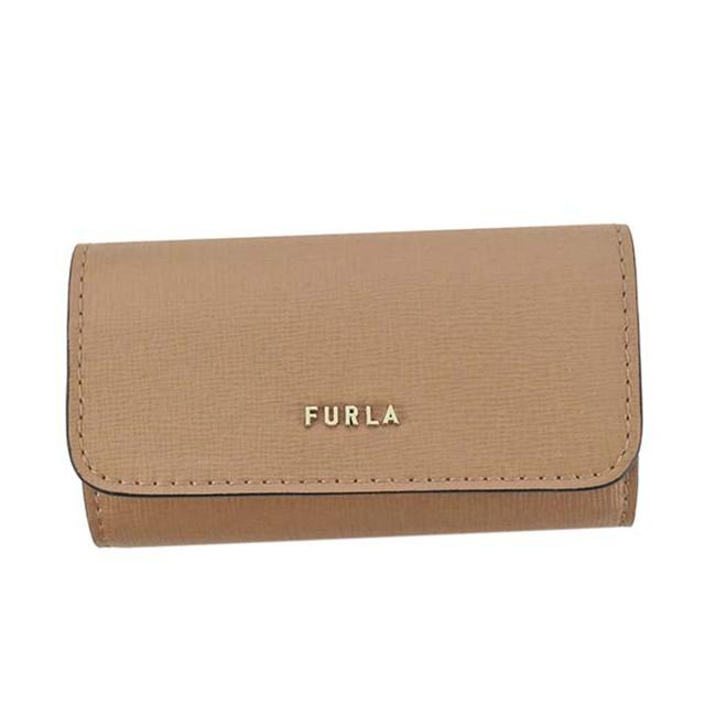 フルラ FURLA 4連キーケース RAC5UNO B30000 0244S F BABYLON バビロン キーケース サフィアーノ MIELE＋BALLERINA i ミエーレ＋バレリーナ ベージュブラウン系 furla ブランド 使いやすい キーリング付き おしゃれ シンプル 人気 ロゴ 母の日 新生活 新品 プレゼント