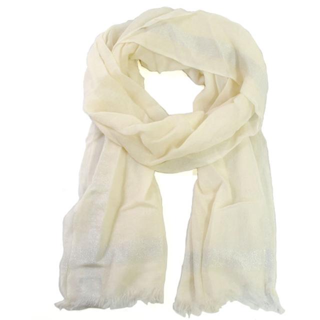 ファリエロ・サルティ Faliero Sarti ストール ショール I17 2018 136 PLATINETTE プラティネット レディース ホワイト系大判ストール 薄