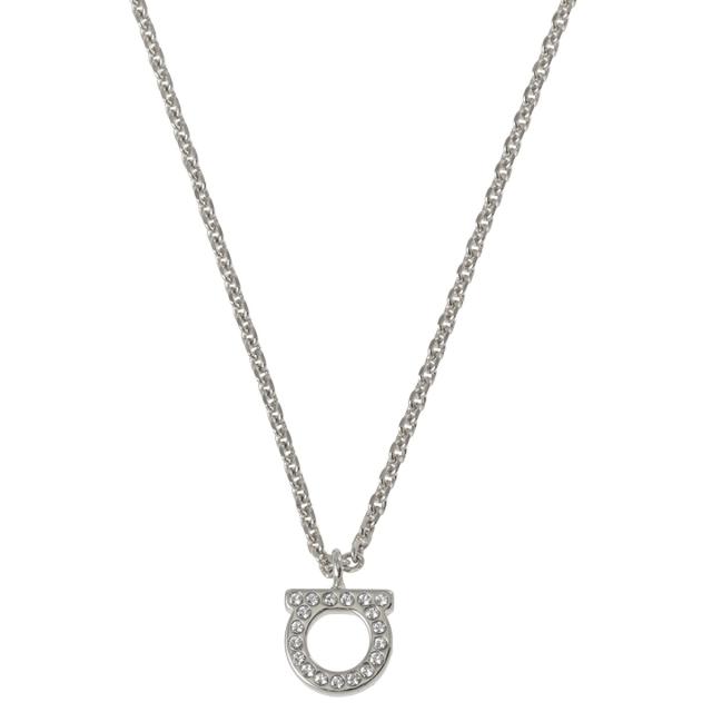 サルバトーレ フェラガモ Salvatore Ferragamo ネックレス ペンダント アクセサリー ガンチーニ 760131 696655 クリスタル CRYSTAL PALL LUC シルバー アクセ ブランド レディース 人気 プレゼント 誕生日 パーティー おしゃれ 入学式 卒業式 母の日 30代 40代 50代 新品