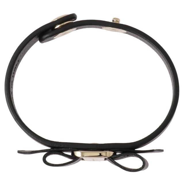 Salvatore Ferragamo サルヴァトーレフェラガモ 762500 670549 BR VERA 1GIR ヴァラ・リボン レザー ブレスレット BK_4