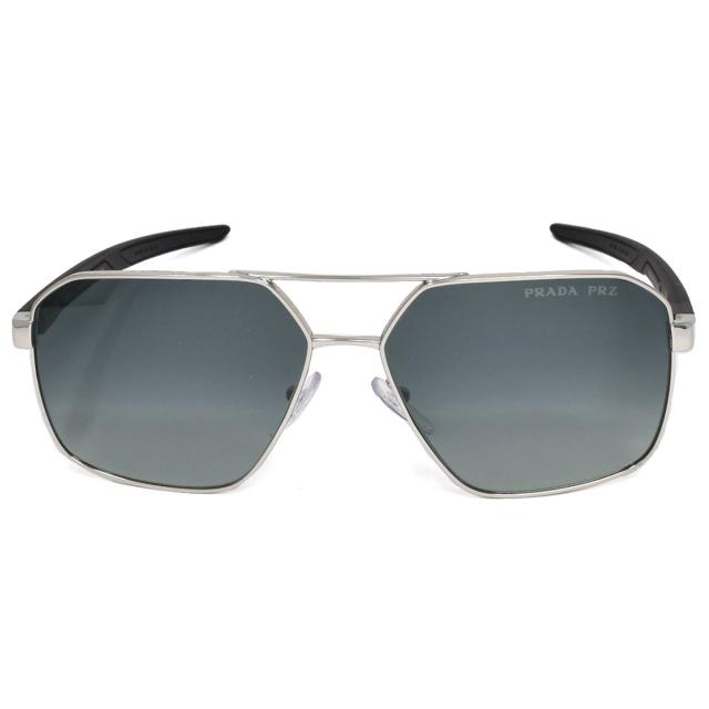 プラダ PRADA サングラス 0PS 55WS 1BC06G 60 メンズ シルバー＋ポーラーグレーグラデーションサングラス ブランド 人気 プレゼントアイ プラダ PRADA サングラス 0PS 55WS 1BC06G 60 メンズ シルバー＋