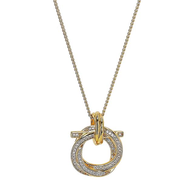 フェラガモ Ferragamo ネックレス ペンダント アクセサリー ガンチーニ 760609-758563 ST/OR レディース ゴールド系 ネックレス アクセサ
