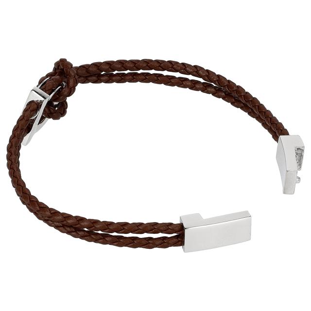 フェラガモ Ferragamo ブレスレット アクセサリー ガンチーニ 編み込み 770141 712423 BR/PL メンズ ブラウン系 ブレスレット アクセサリ_1