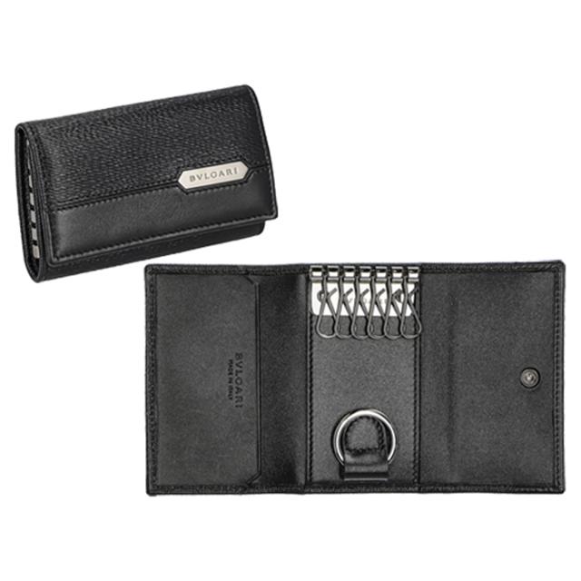 ブルガリ BVLGARI キーケース キーリング 280887 BLK レディース