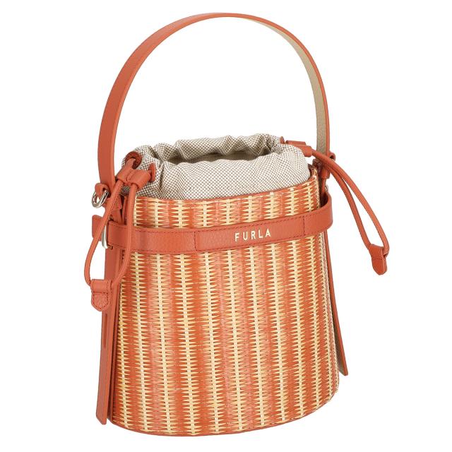 フルラ FURLA バッグ ハンドバッグ トートバッグ かごバッグ 肩掛けバッグ WB01131 BX0472 1573S レディース オレンジピンク系 ハンドバ