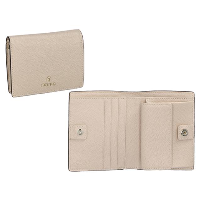 フルラ FURLA 財布 二つ折り財布 折りたたみ財布 小銭入れ付き WP00304 ARE000 B4L00 レディース ライトピンクベージュ系 財布 使いやす_1