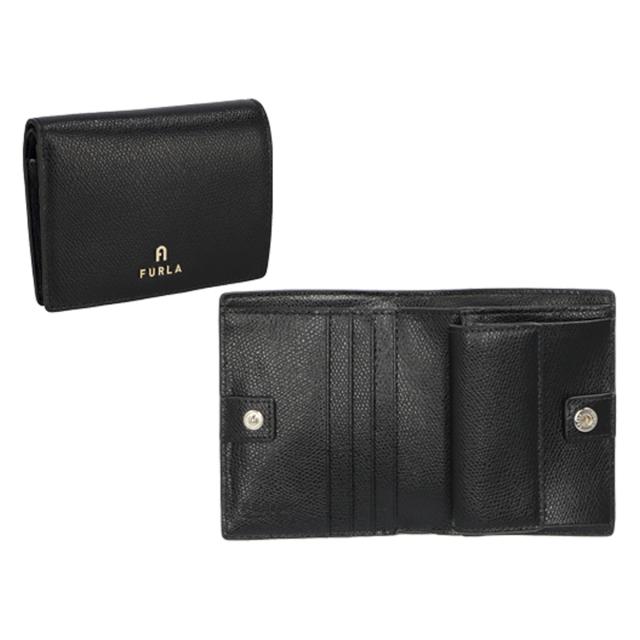 フルラ FURLA 財布 二つ折り財布 折りたたみ財布 小銭入れ付き WP00304 ARE000 O6000 レディース ブラック 財布 使いやすい レザー ブラ_1