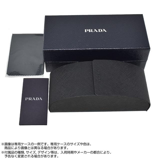 プラダ PRADA サングラス UVカット 0PR24ZSF 1AB5S0 57 アイウェア ウェリントン メンズ レディース ブラック ダークグレー 紫外線対策_5