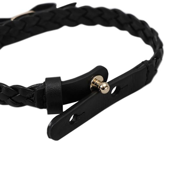 フェラガモ Ferragamo ブレスレット レザーブレスレット アクセサリー 762501 707377 BR MINIVA 1G NERO/ORO ブラック ブレスレット アク_2