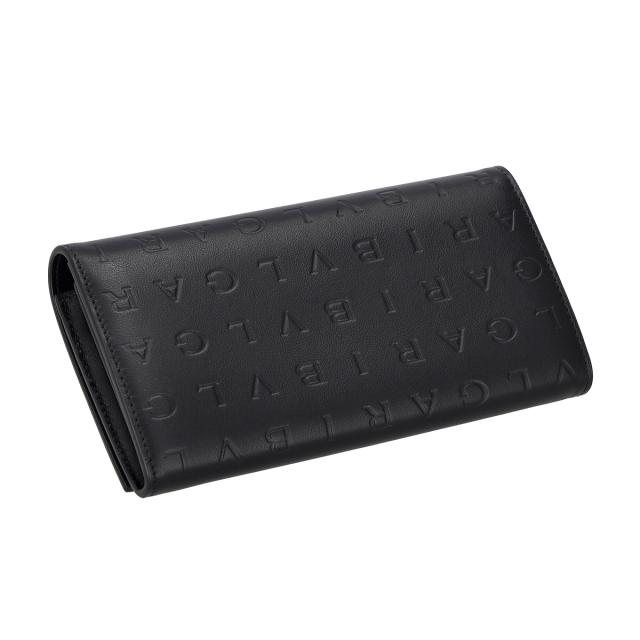 ブルガリ BVLGARI 財布 長財布 小銭入れ付き 291750 ブルガリロゴ ロングウォレット レディース ブラック 二つ折り長財布 ブランド 財布