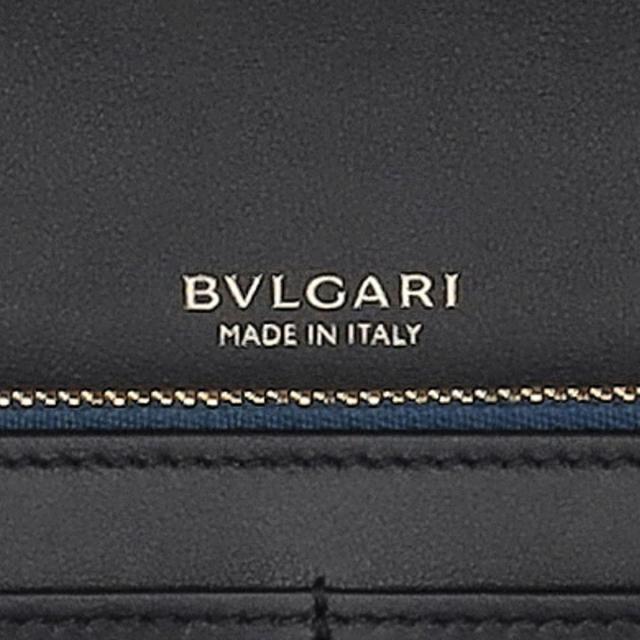 ブルガリ BVLGARI 財布 長財布 小銭入れ付き 291750 ブルガリロゴ ロングウォレット レディース ブラック 二つ折り長財布 ブランド 財布