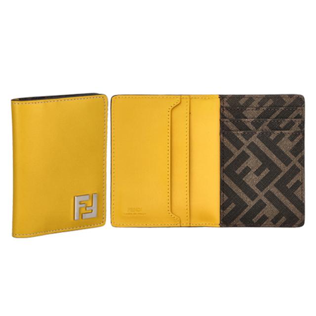フェンディ FENDI カードケース 名刺入れ 7M0349-0AFF2 F1M6B メンズ イエロー 本革 レザー カードケース レザー ブランド 人気 プレゼン_1