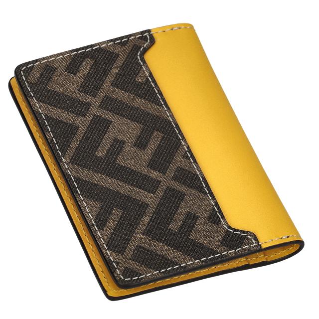 フェンディ FENDI カードケース 名刺入れ 7M0349-0AFF2 F1M6B メンズ イエロー 本革 レザー カードケース レザー ブランド 人気 プレゼン_2