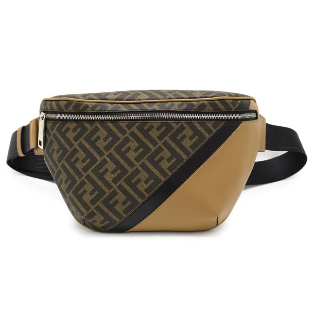 フェンディ FENDI バッグ ベルトバッグ ウエストポーチ ウエストバッグ ボディバッグ ポーチ 7VA562-AJF8-F1EGA メンズ ブラウン ブラン
