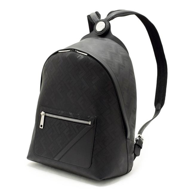フェンディ FENDI バッグ バックパック リュックサック 7VZ076-APDO-F0GXN メンズ ブラック 本革 レザー バッグ ザック ブランド 通勤 通
