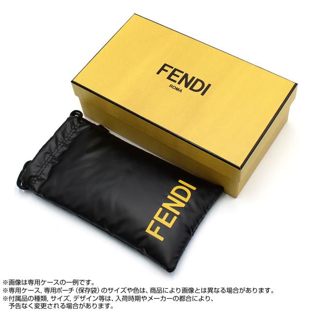 フェンディ FENDI サングラス アジアンフィット アイウェア UVカット スクエア FE40091U 5457E メンズ レディース クリアブラウン+グレー_6