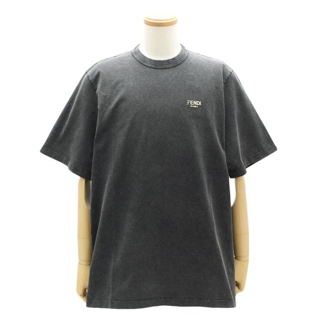 フェンディ FENDI アパレル トップス Tシャツ 半袖 FY1217-APME-F0QA1 メンズ ブラック ブランド おしゃれ 半そで tシャツ プレゼント 人