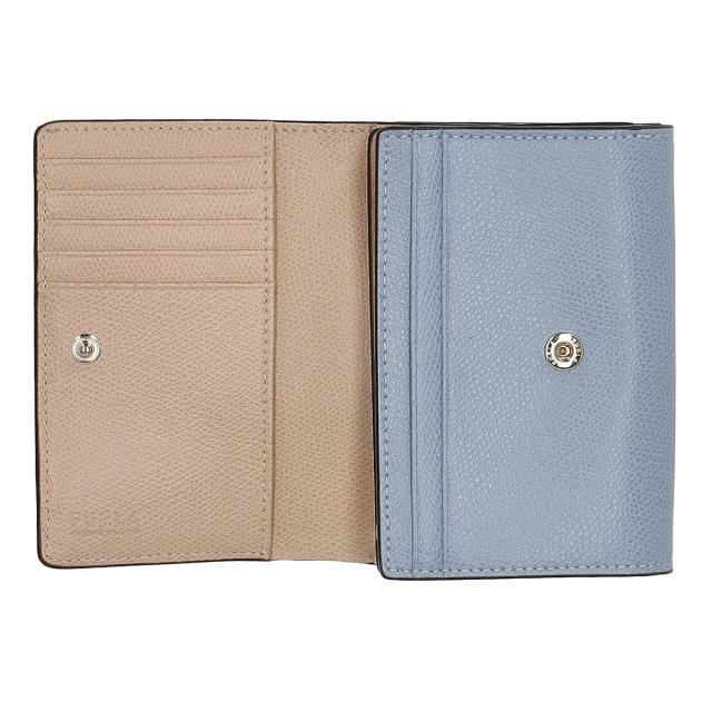 フルラ FURLA 財布 二つ折り財布 折りたたみ財布 小銭入れ付き WP00325-ARE000 3593S CAMELIA カメリア レディース ブルー 財布 使いやす_4