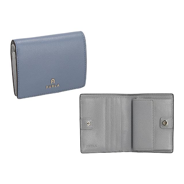 フルラ FURLA 財布 二つ折り財布 折りたたみ財布 小銭入れ付き WP00304-ARE000 4352S レディース ブルー+グレー 本革 レザー 財布 使いや_1