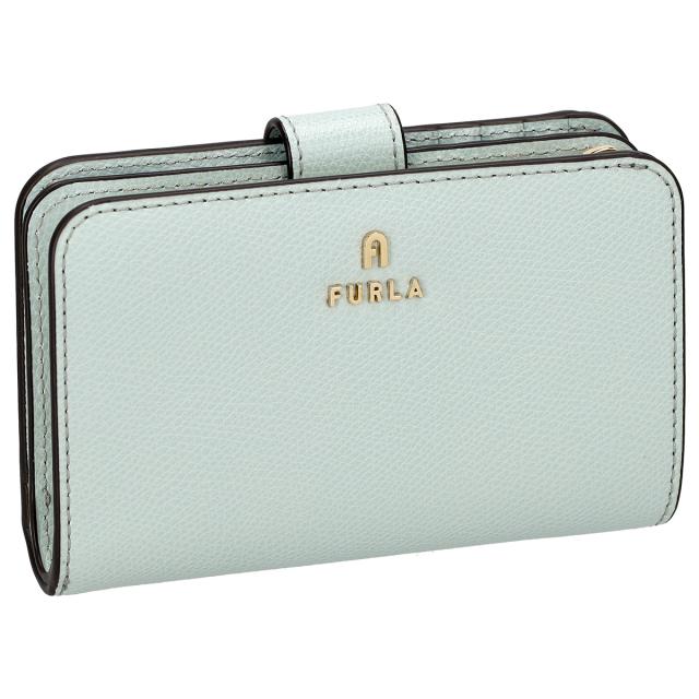 フルラ FURLA 財布 二つ折り財布 折りたたみ財布 小銭入れ付き WP00314-ARE000 AJ000 FURLA CAMELIA レディース ブルー 本革 レザー 財布