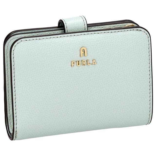 フルラ FURLA 財布 二つ折り財布 折りたたみ財布 小銭入れ付き WP00315-ARE000 AJ000 FURLA CAMELIA レディース ブルー 本革 レザー 財布