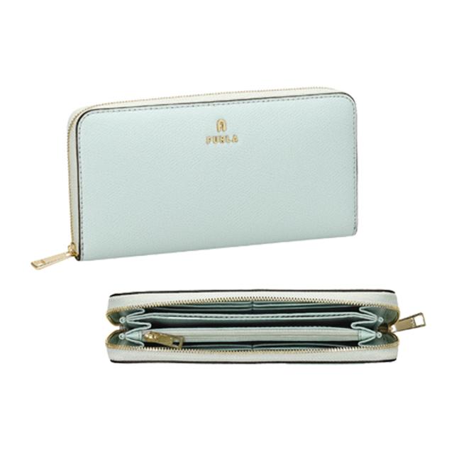 フルラ FURLA 財布 長財布 ラウンドファスナー長財布 小銭入れ付き WP00322-ARE000 AJ000 FURLA CAMELIA レディース ブルー 本革 レザー_1