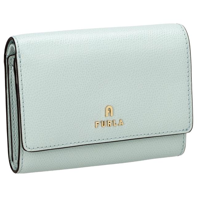 フルラ FURLA 財布 二つ折り財布 折りたたみ財布 小銭入れ付き WP00325-ARE000 AJ000 FURLA CAMELIA レディース ブルー 本革 レザー 財布