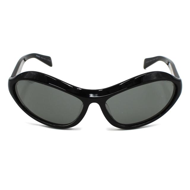 プラダ PRADA サングラス アイウェア フォックス 0PRA20SF 16K5S0 63 メンズ レディース ユニセックス ブラック+ダークグレー 紫外線対策_1