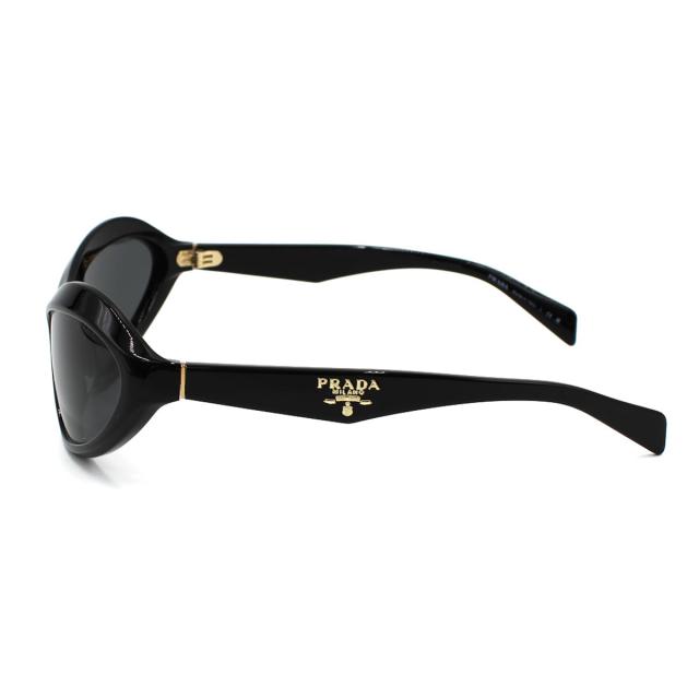 プラダ PRADA サングラス アイウェア フォックス 0PRA20SF 16K5S0 63 メンズ レディース ユニセックス ブラック+ダークグレー 紫外線対策_2