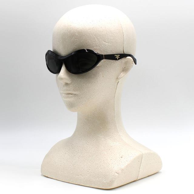 プラダ PRADA サングラス アイウェア フォックス 0PRA20SF 16K5S0 63 メンズ レディース ユニセックス ブラック+ダークグレー 紫外線対策_4