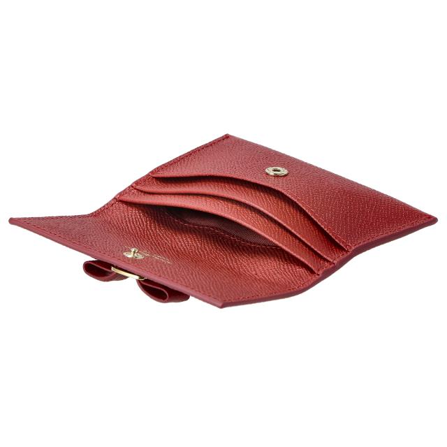 フェラガモ Ferragamo カードケース 名刺入れ 22d155 683531 VARA ヴァラ リボン レディース LIPSTICK レッド カードケース ブランド 人_4