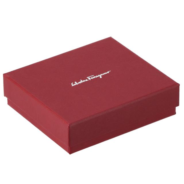 フェラガモ Ferragamo カードケース 661081 753689 ガンチーニ グレー系+ブラック カードケース ブランド 人気 プレゼント おしゃれ 新品_4