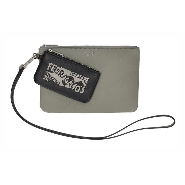 フェラガモ Ferragamo ポーチ マルチケース キーリングポーチ付き ミニバッグ 661466 776211 メンズ レディース ユニセックス ポーチ ブ