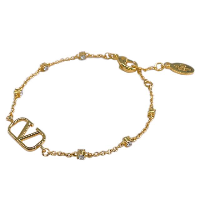 ヴァレンティノ VALENTINO Vロゴ シグネチャー メタル クリスタル ブレスレット アクセサリー 5W2J0W24 YCW MH5 abva00032l レディース