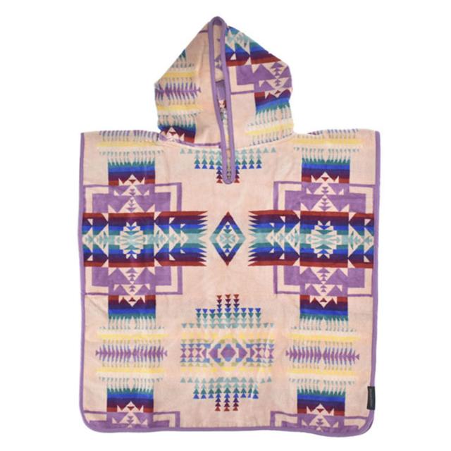 ペンドルトン PENDLETON バスタオル ポンチョ ブランケット XB243-51163 CHILD JACQUARD HOODED TOWEL キッズ PINK ピンクパープル系 PEN